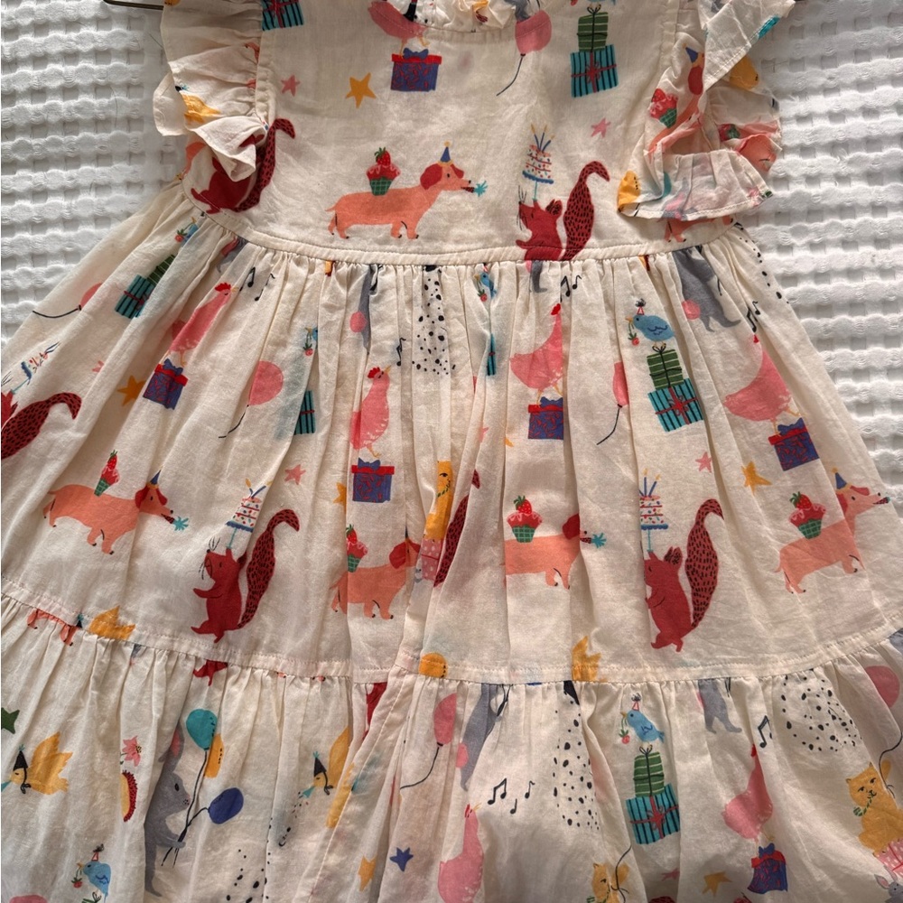 Pink Chicken Multicolor Animal Print Dress